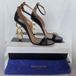Aquazzura ‘So Anissa’ Black Sandals